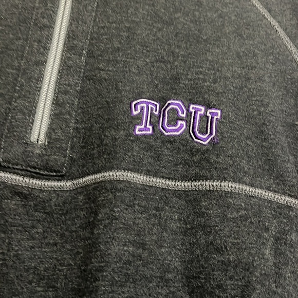 TCU Tommy Bahama Reversible Quarter Zip Mens size Medium EUC - Picture 8 of 8